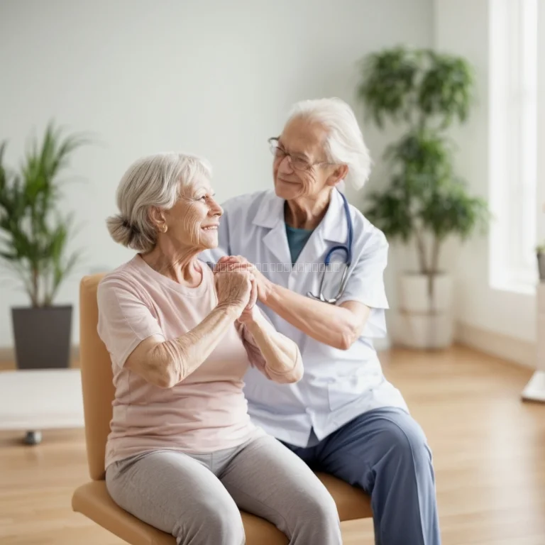 筋力トレーニングをする高齢者